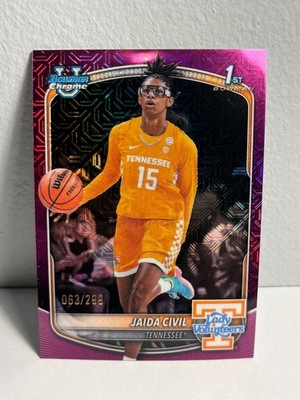 2025-26 Bowman 1st Chrome Jaida Civil Fuchsia Refractor /299 M/NM