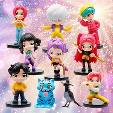 10Pcs Q Version Demon Hunters Figure Set Rumi Mira Zoey Sussy Anime Collection