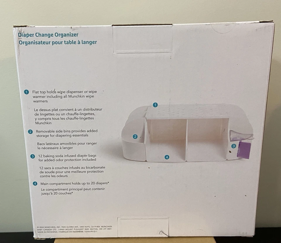 Organizador de cambio de pañales Munchkin NUEVO EN CAJA SELLADA Foto 2 de 4