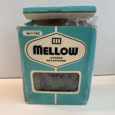 Vintage pair of Mellow M-115C Stereo Headphones likely dating back to the 1980s