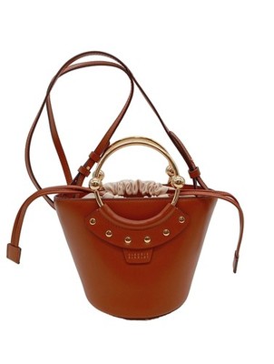 CLAUDIE PIERLOT Korbtasche Mini Damen Tasche hellorange Elegant