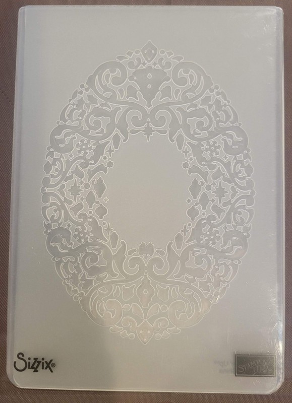 Holiday Frame Retired Stampin Up Embossing Folder