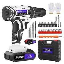 Cordless Drill Set 21V 1.5Ah Battery Screwdriver Charger DIY Tool Kit Original