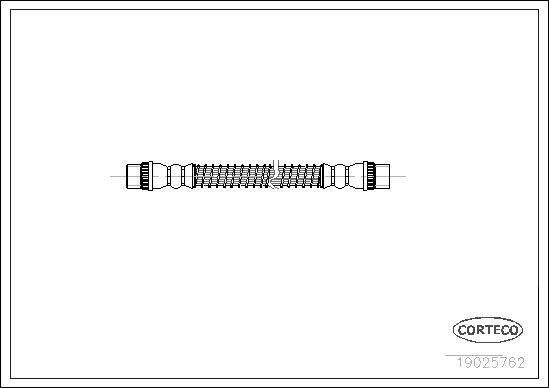 19025762 CORTECO BRAKE HOSE REAR AXLE FOR CITROËN FIAT LANCIA PEUGEOT