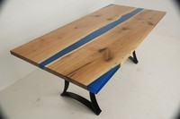 Epoxid Harz Esstisch Echtes Holz MöBel Wasserfall Epoxy Tisch Giessharz Massive