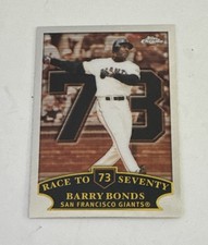 2002 Topps Chrome: #125 Barry Bonds Race To 70 HR 73 NM-MT OR BETTER