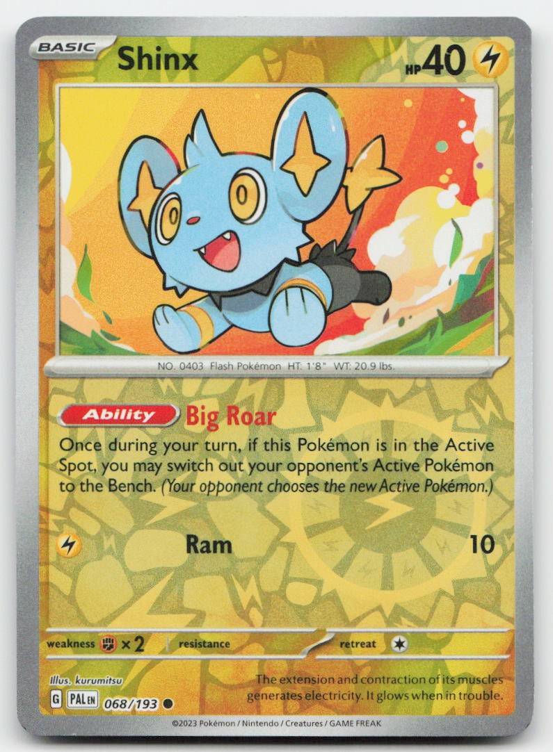 Shinx - 068/193 #68/193 (Reverse Holo) (NM) SV02: Paldea Evolved PAL Pokemon