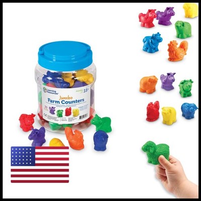Learning Resources Jumbo Farm Counters - 30 Pieces, Ages 18+ Months Toddler