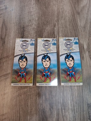 (3) DC Comics Superman Wiggler Car Air Freshener Vanilla Scent New