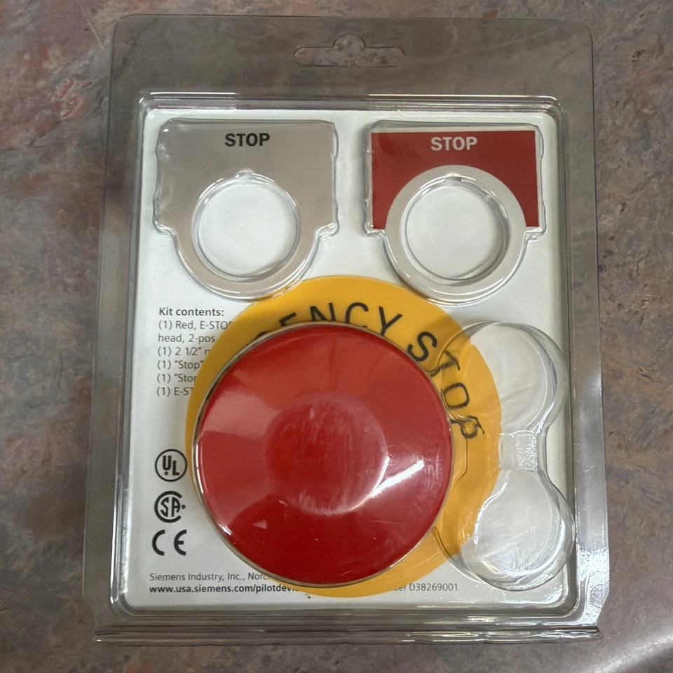 Pulsador de parada de emergencia Siemens 52Pp2w2ap, tamaño 30 mm Foto 2 de 2