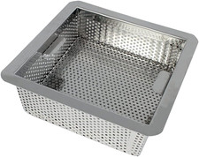 8.5 In. X 8.5 In. X 3 In. Stainless Steel Commercial Floor Drain Strainer