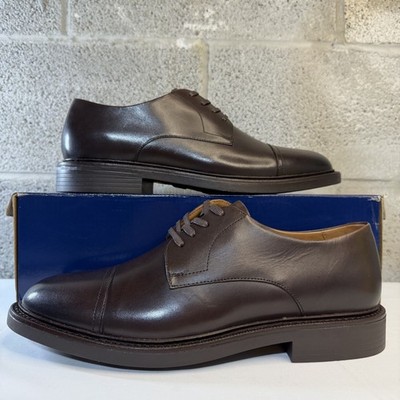 Polo Ralph Lauren Asher Captoe  leather Brwn Oxford shoes SIZE 11.5