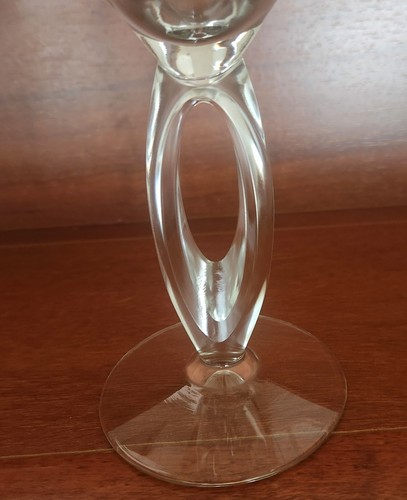 Libbey Omega Optic Stem Martini Glasses Open Loop Swirl 12 Oz. MINT - Picture 3 of 3