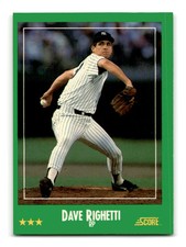 Dave Righetti 1988 Score #351 New York Yankees NM-MINT