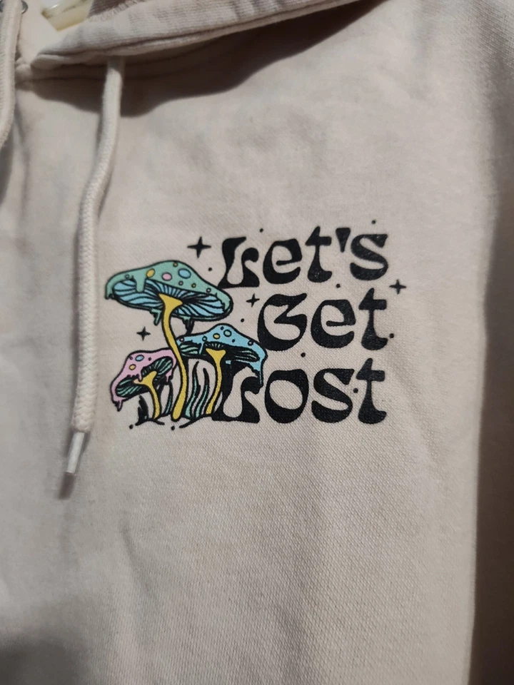 LET'S GET LOST-MUSHROOM TEMED-BEIGE SUDADERA CON CAPUCHA-ADULTO TALLA MEDIANA UNISEX Foto 2 de 4