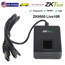 Zkteco Live10R ZK9500 500DPI Biometric Fingerprint Reader USB Scaner Sensor USA