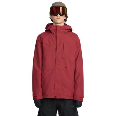 Volcom Dua Insulated Gore-Tex Men's Winter Jacket, Burnt Red, X-Large