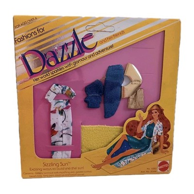 Vintage 1981 Mattel Fashions For Dazzle Dolls Sizzling Sun Fashion Set #5366 