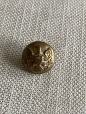 Vintage US Army Brass Button 16mm Marked Hortsmann Philadelphia
