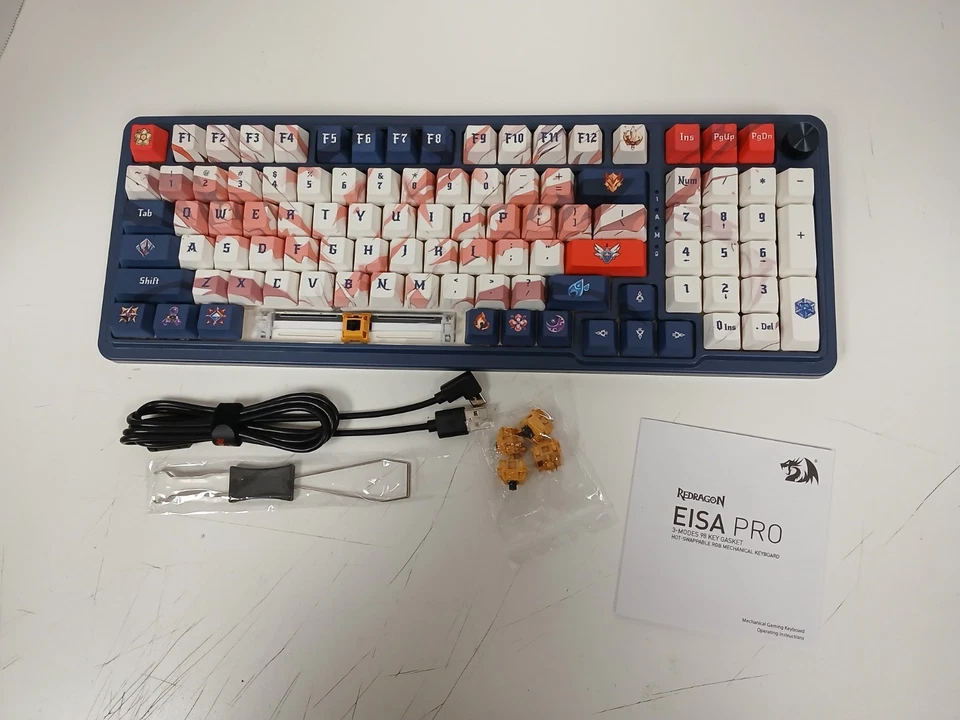 Redragon EISA K686 PRO SE 98 Key RGB Gasket Hot-Swappable Mechanical Keyboard #1 - Image 4 of 4