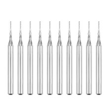 10Pcs 0.6mm Carbide End Mill Engraving Milling Cutter CNC Router Bits for PCB Ma