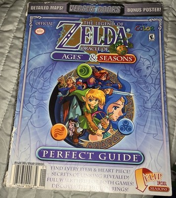 Legend of Zelda: Oracle of Seasons & Ages Perfect Guide, No Poster, But 2 Maps