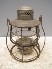 Barn fresh find.  NPRY lantern with cast globe