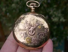 1883 Waltham P.S. Bartlett 17 Jewel Elk On 25 Year Gold filled Case Pocket Watch