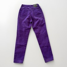 Vintage Express Purple High Waisted Jeans Made In USA Size 9/10 28" Waist