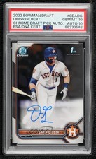2022 Bowman Draft Chrome Pick Drew Gilbert #CDA-DG PSA 10 GEM MT Auto 0gm