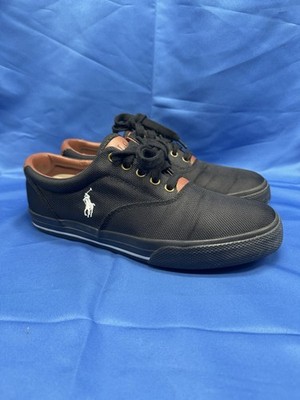 Polo Ralph Lauren Men s Vaughn Black Sneaker Casual Shoes Size 9.5D