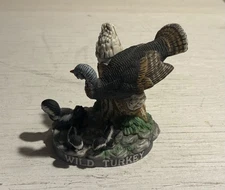 1986 Austin Nichols Wild Turkey Porcelain Decanter #12 Turkey & Skunks Empty