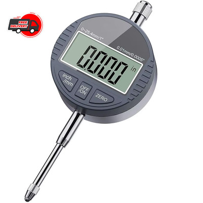 DTI Digital Dial Indicator 0.01Mm Digital Probe Indicator Test Gauge Range 0-25.