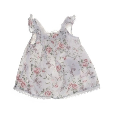 Newbie by KappAhl, Kleid, Größe: 62, Weiß/Mehrfarbig, Baumwolle, Blumen #PfV