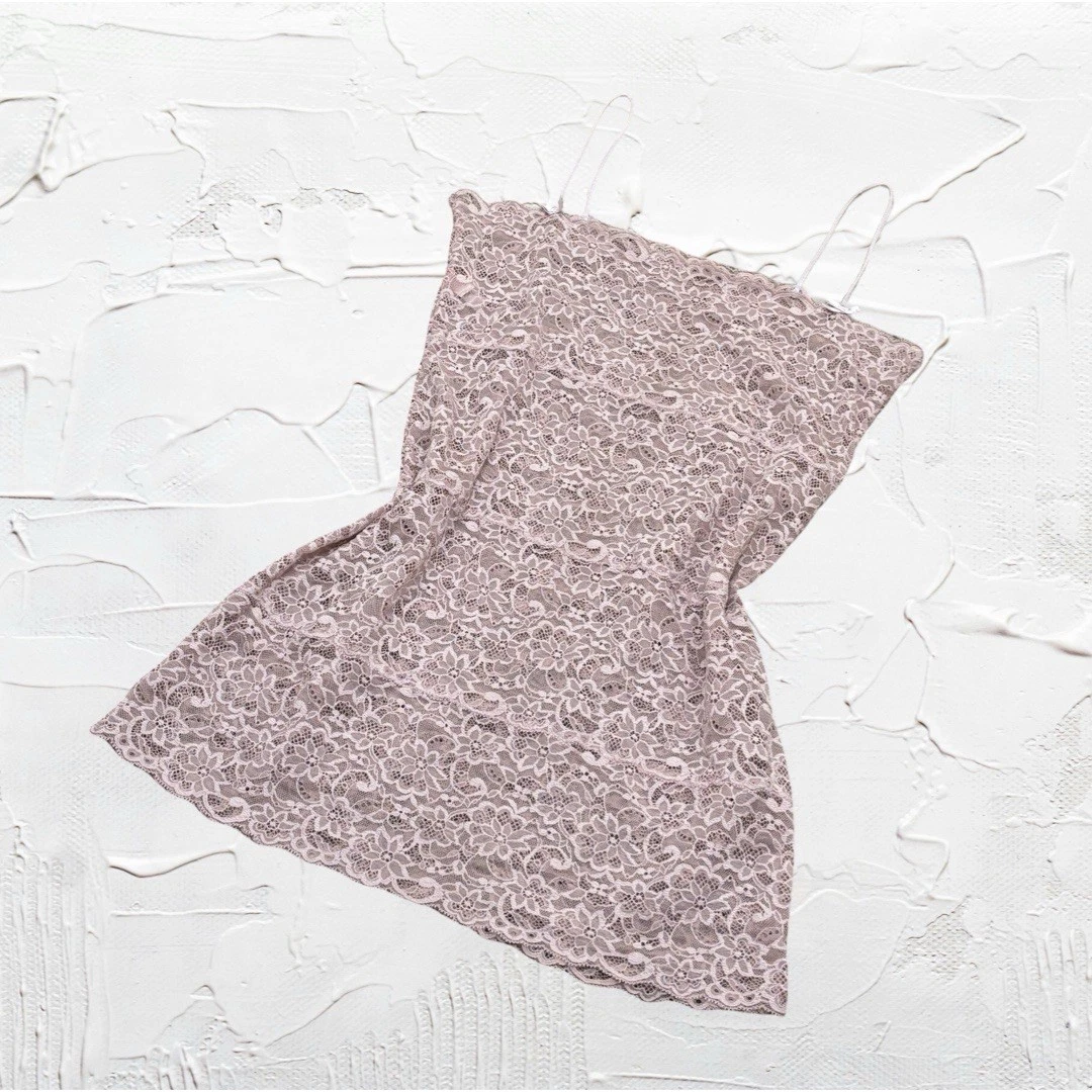 UNDERCOVER Abito Slip Vintage Y2k Victoria’s Secret Coquette Fairycore Rosa Pizzo Medium