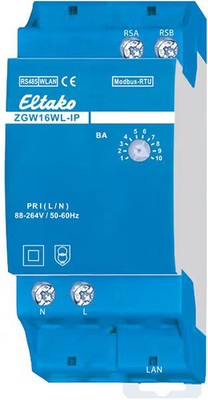 Eltako ZGW16WL-IP Modbus-Stromzähler-MQTT-Gatew (22016001)