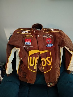 UPS Dale Jarrett #88 NASCAR Racing Bomber Jacket JH Design, Size