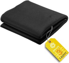 Speaker Grill Cloth Fabric 3D Mesh Acoustic Box Cover, Black, 20" x 59"