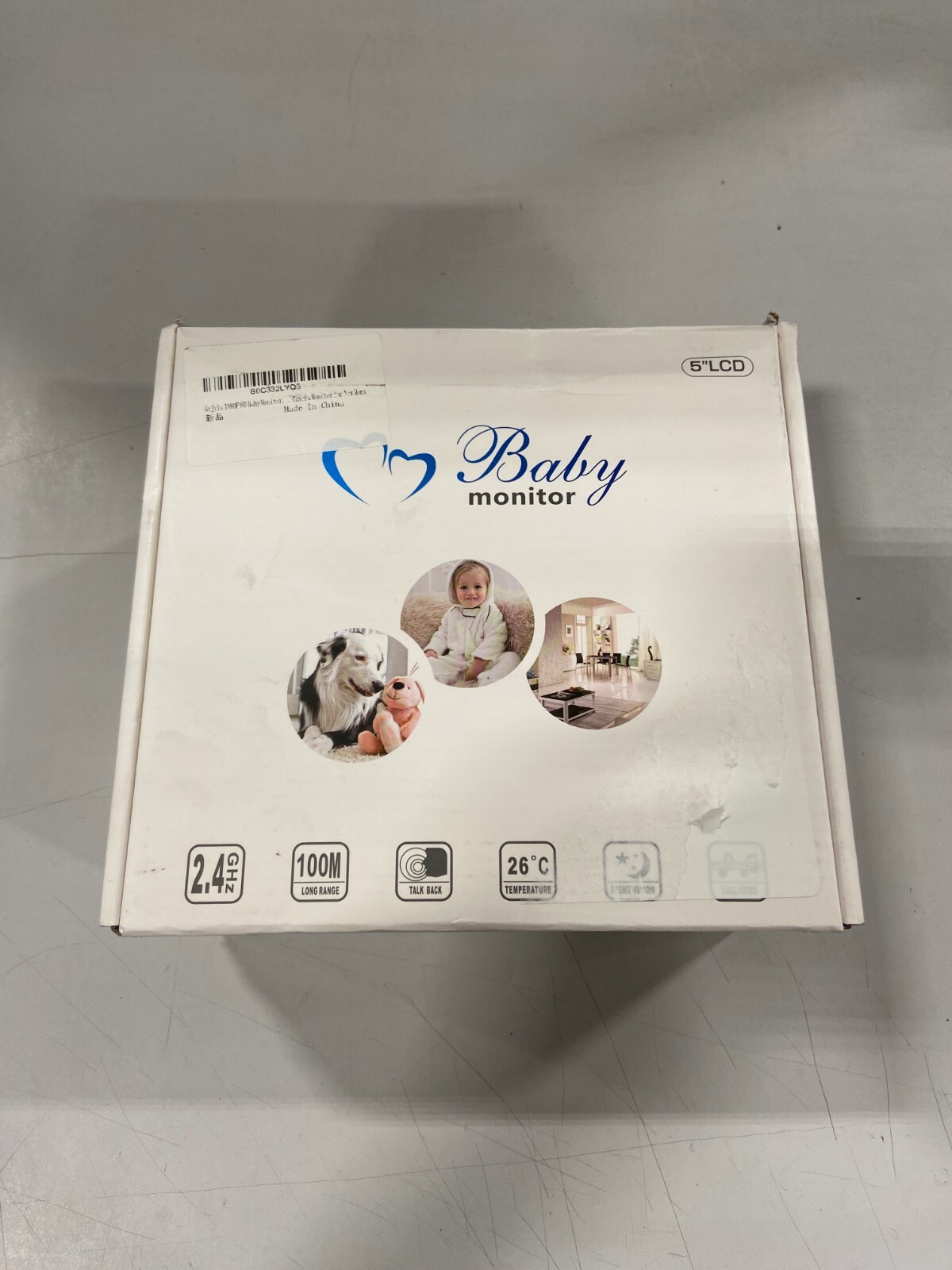 Baby monitor with camera and audio 1080p video with voice talkback-image
