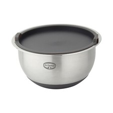Dr. Oetker R&uuml;hrsch&uuml;ssel mit Deckel 3 L BACK SPASS, rutschfester Boden, Edelstahl