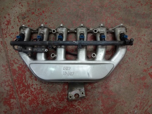 ASTON MARTIN DB7 I6 INLET MANIFOLD & FUEL RAIL DB7 ENGINE PARTS INJECTORS  - Foto 1 di 6