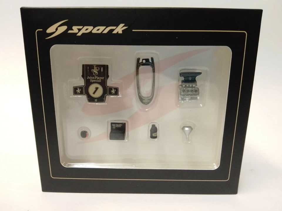 Spark Lotus 72C JPS E. Fittipaldi World Champion set pit crew 1972 1/43 43AC016 - Immagine 2 di 3