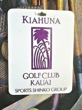 vtg - PGA Golf Bag Tag - KIAHUNA GOLF CLUB gc - Millennium Tag - Kauai HI