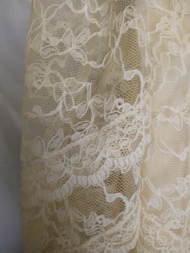 True Antique Edwardian Ivory Embroidered Lace Blouse High Neck Ruffles AS IS S/M - Bild 11 von 16