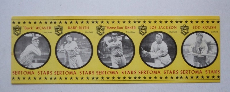 1977 Sertoma Stars UNCUT Weaver RUTH Baker JACKSON Roush