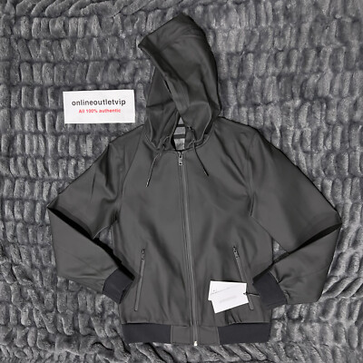 UGG Men's DIEGO RUBBERIZED HOODIE Black XS NWT ~$225