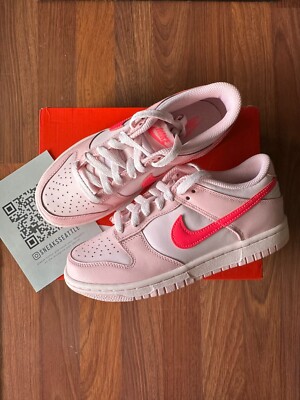 Nike Dunk Low Triple Pink (GS) Sizes 6Y/7.5W-7Y/8.5W DH9765-600