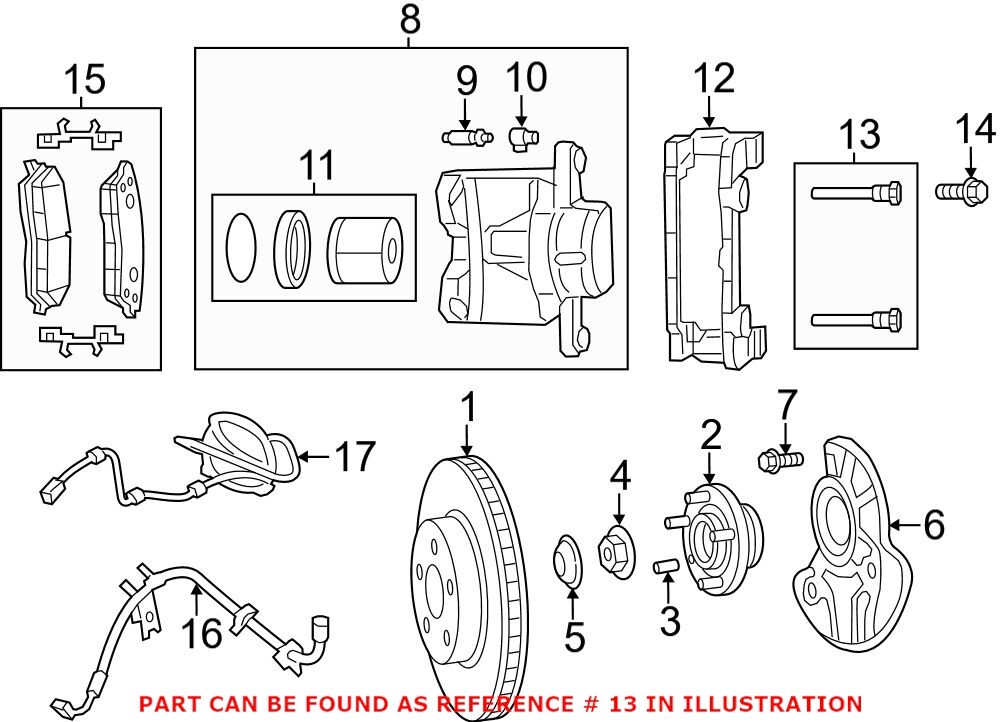 Genuine OEM Mopar Disc Brake Caliper Pin For Chrysler 300 Dodge Charger ...