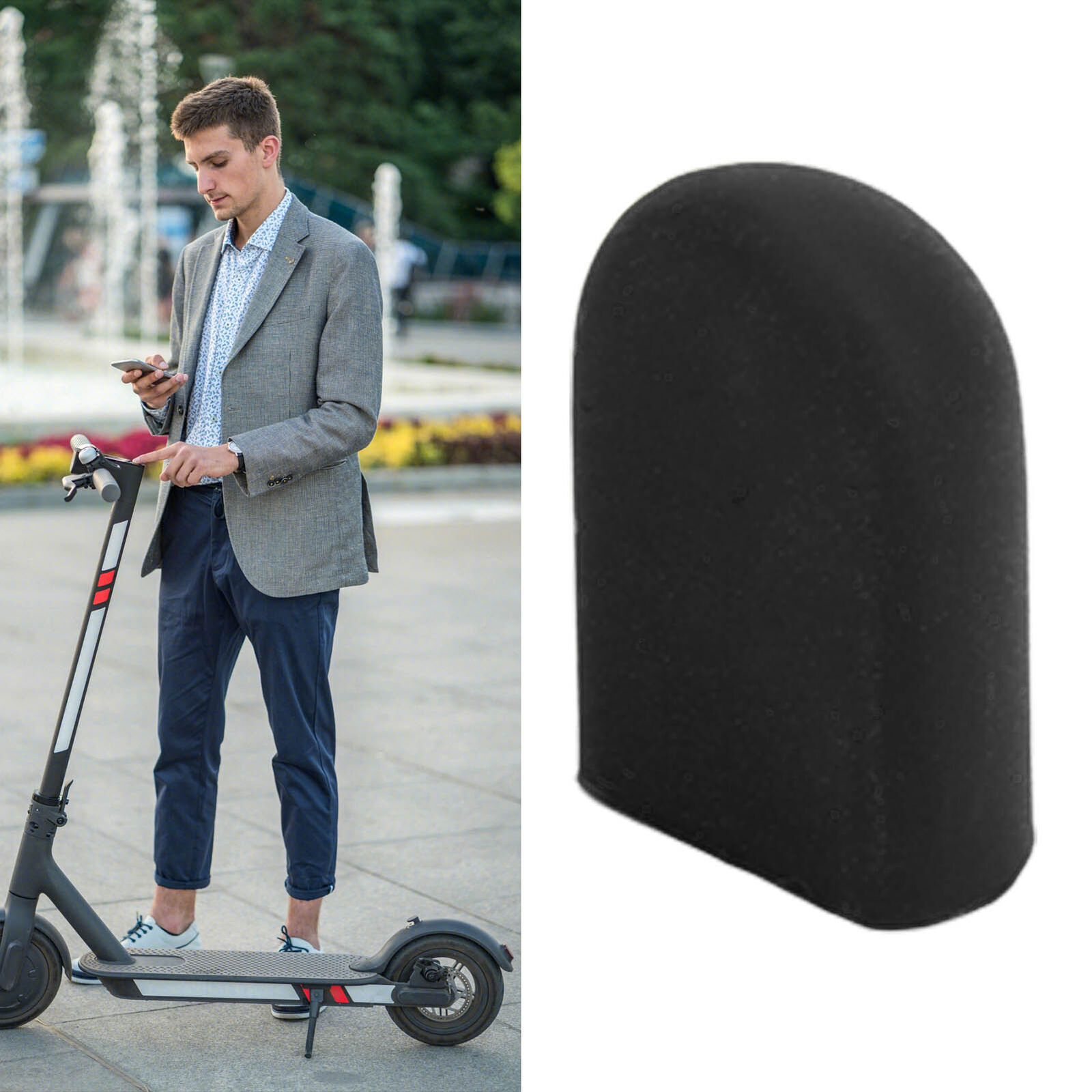 Scooter Foot Support Cover Wearable Silicone Electric Scooter Kickstand