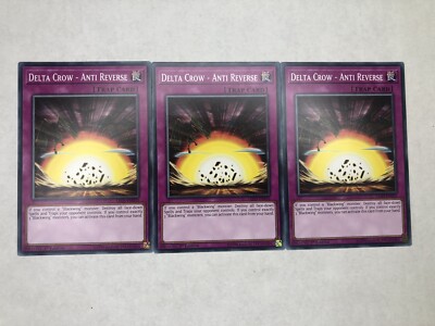 3X Delta Crow - Anti Reverse - LED3-DE033 - Common - 1st Edition (NM) [PLAY SET]